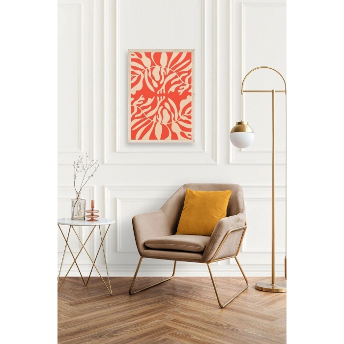 Modern Ahşap Çerçeveli Tablo 50 x 70