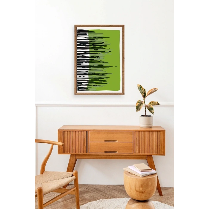 Modern Ahşap Çerçeveli Tablo 50 x 70