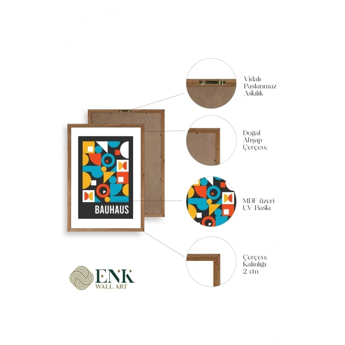 Modern Ahşap Çerçeveli Tablo 50 x 70