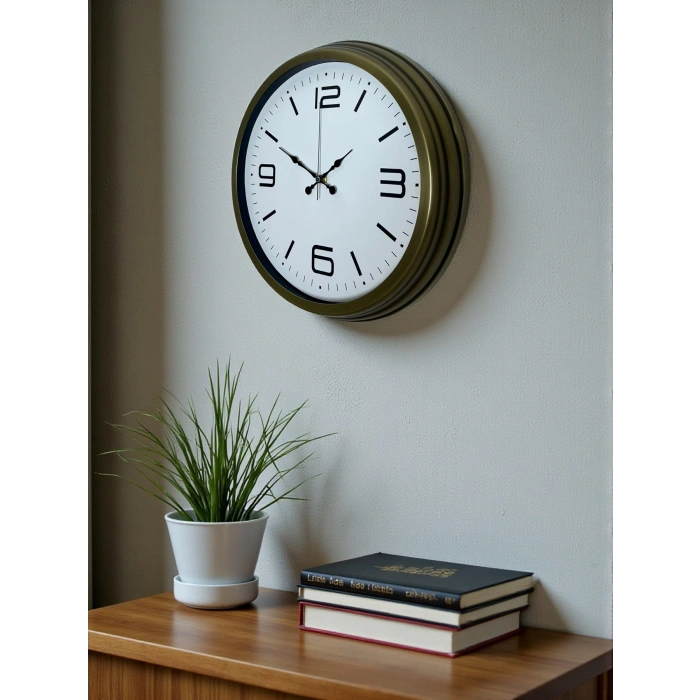 Modern Design Antique 40 Cm Metal Wall Clock