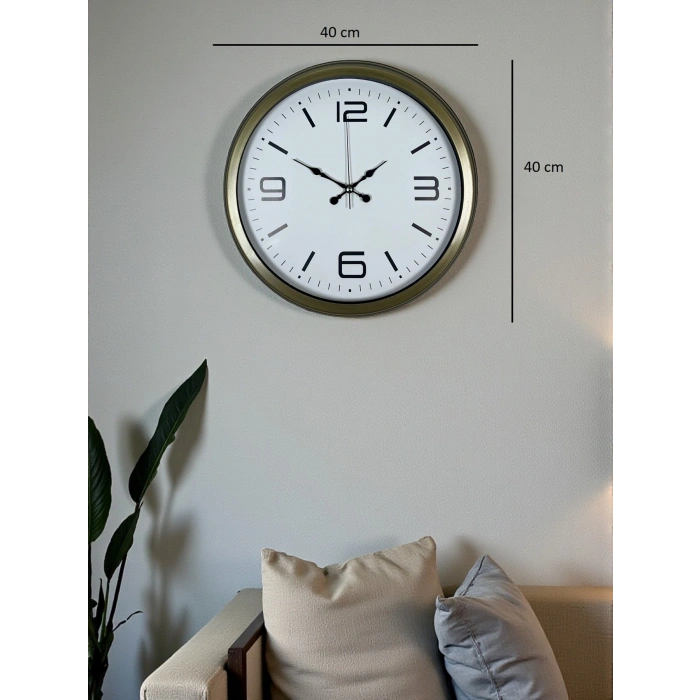 Modern Design Antique 40 Cm Metal Wall Clock