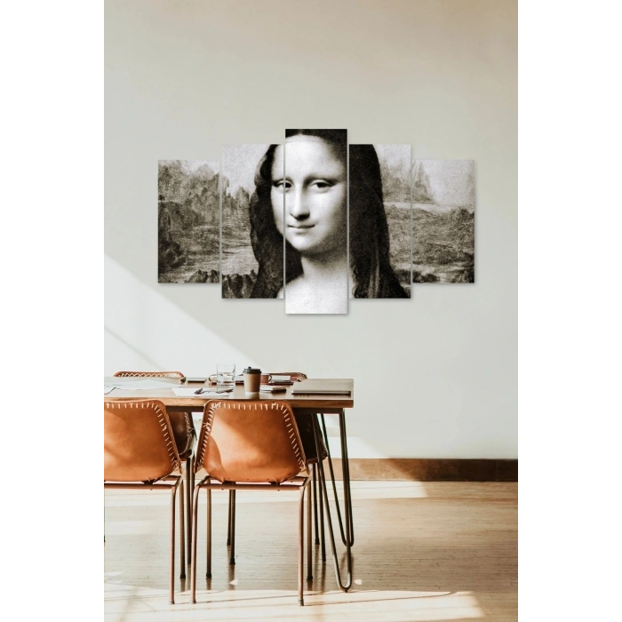 Mona Lisa 5 Parçalı Mdf Tablo 60 x 100