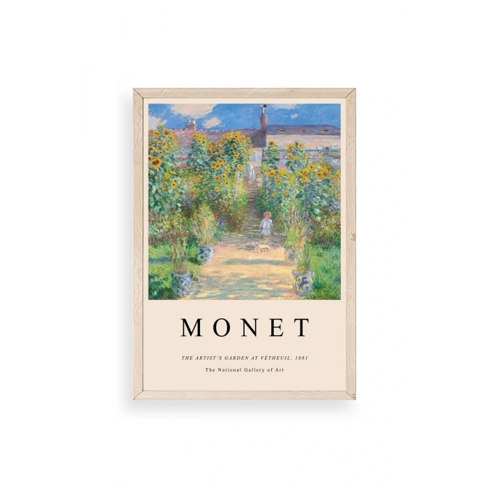 Monet Ahşap Çerçeveli Tablo 17 x 23
