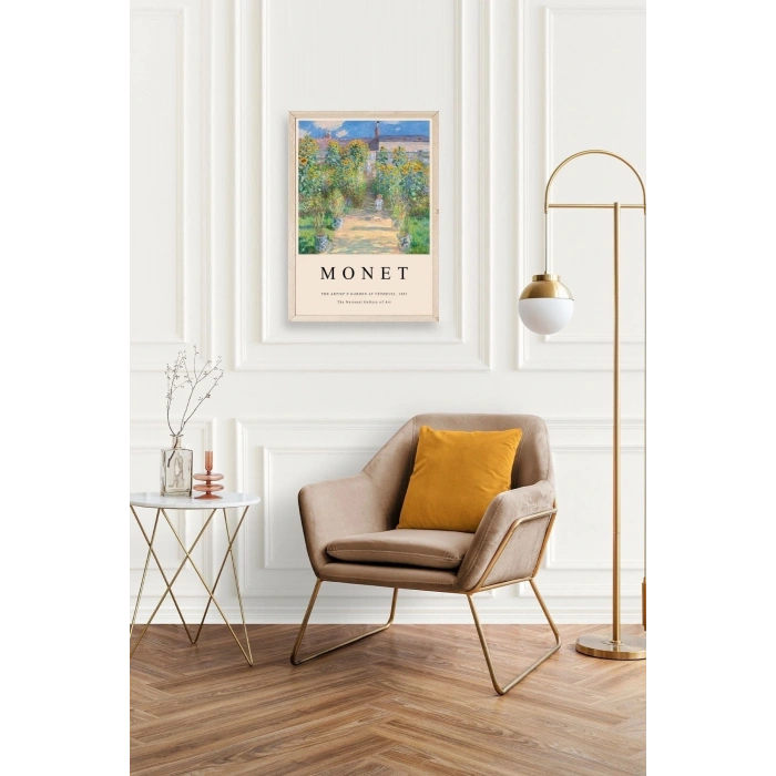 Monet Ahşap Çerçeveli Tablo 50 x 70