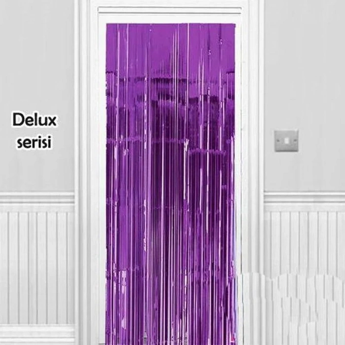 Mor Işıltılı Duvar Ve Kapı Perdesi 90x200 Cm Dekorasyon