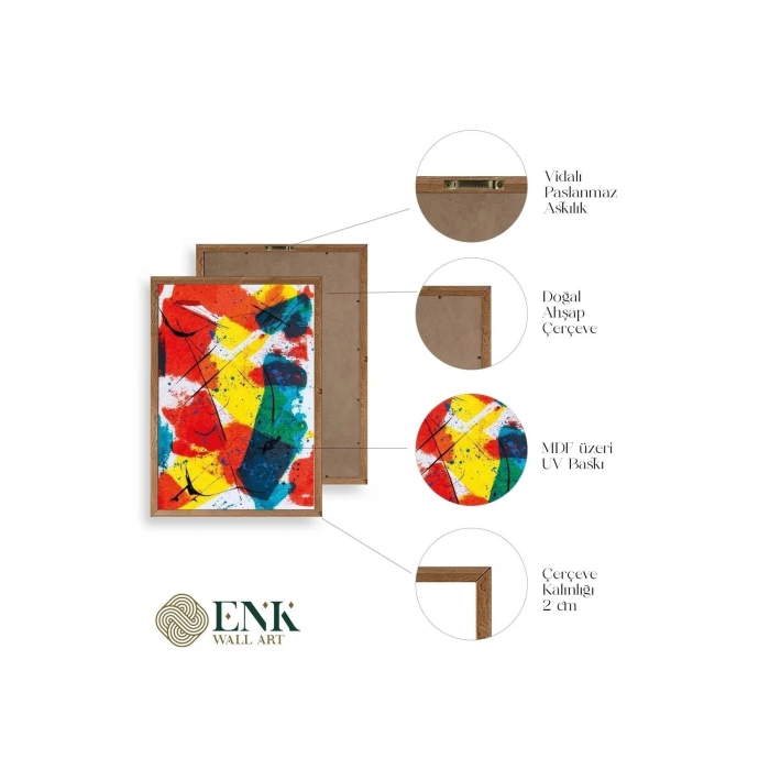 Mordern Ahşap Çerçeveli Tablo 30 x 42