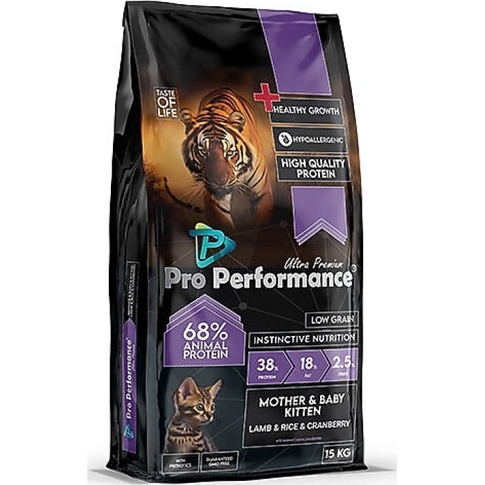 Mother baby kitten lamb,rice,crab 15 kg pro perf