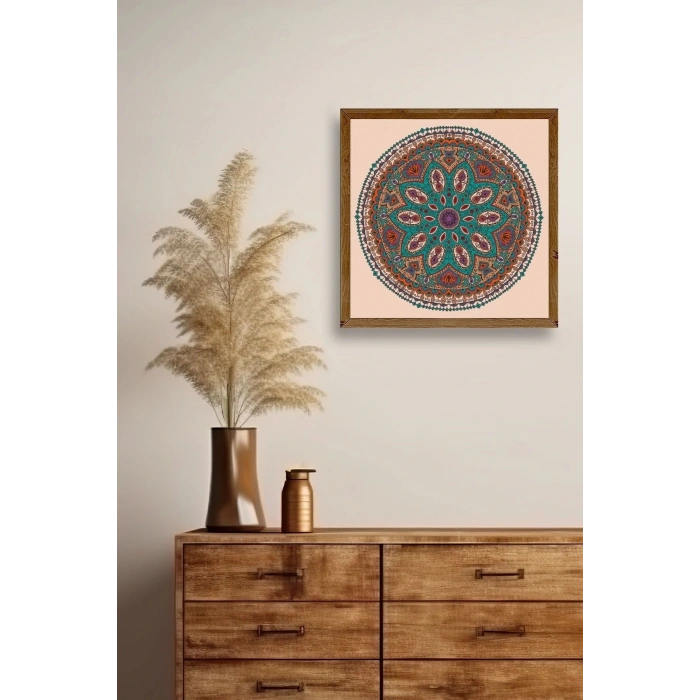 Motif Ahşap Çerçeveli Tablo 23 x 23
