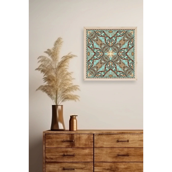 Motif Ahşap Çerçeveli Tablo 42 x 42