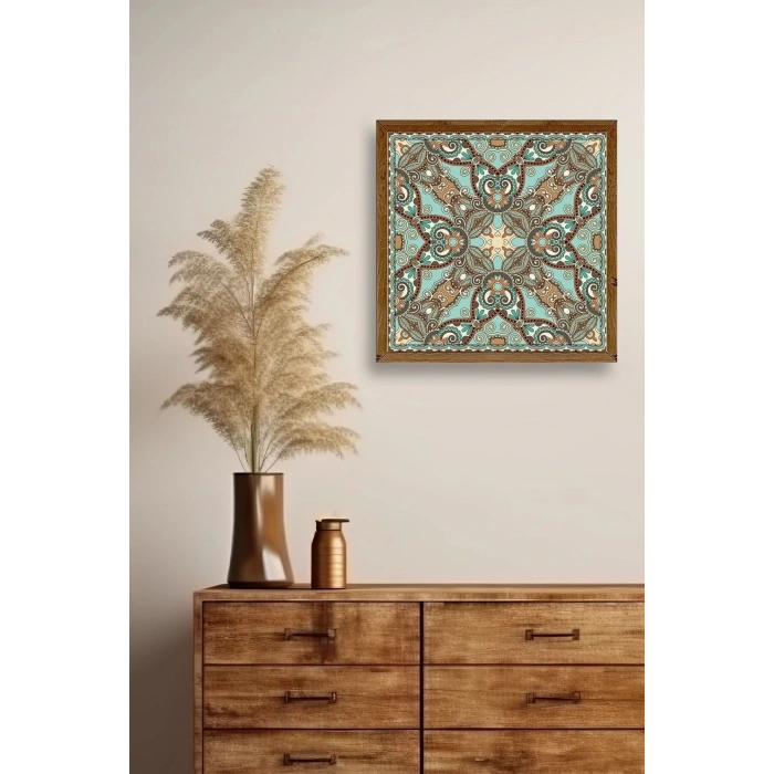 Motif Ahşap Çerçeveli Tablo 50 x 50