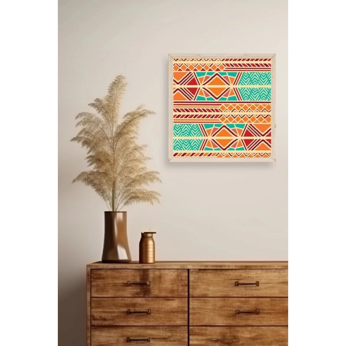 Motif Ahşap Çerçeveli Tablo 50 x 50