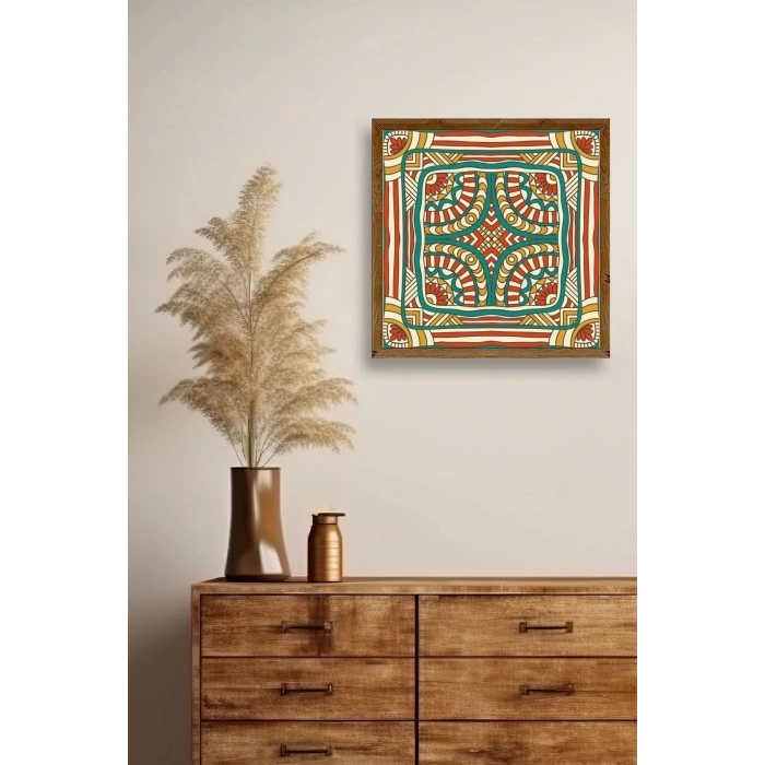 Motif Ahşap Çerçeveli Tablo 50 x 50