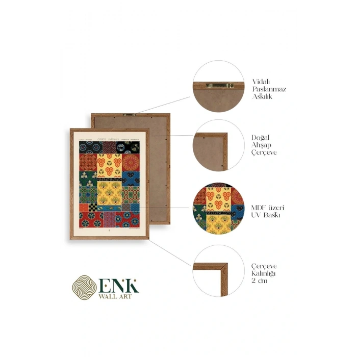 Motif Ahşap Çerçeveli Tablo 50 x 70