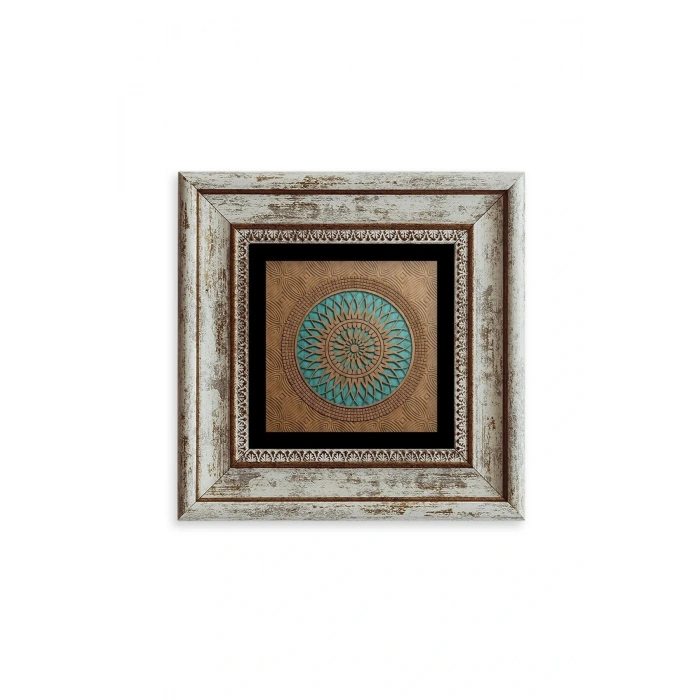 Motif Çerçeveli Taş Tablo 20 cm