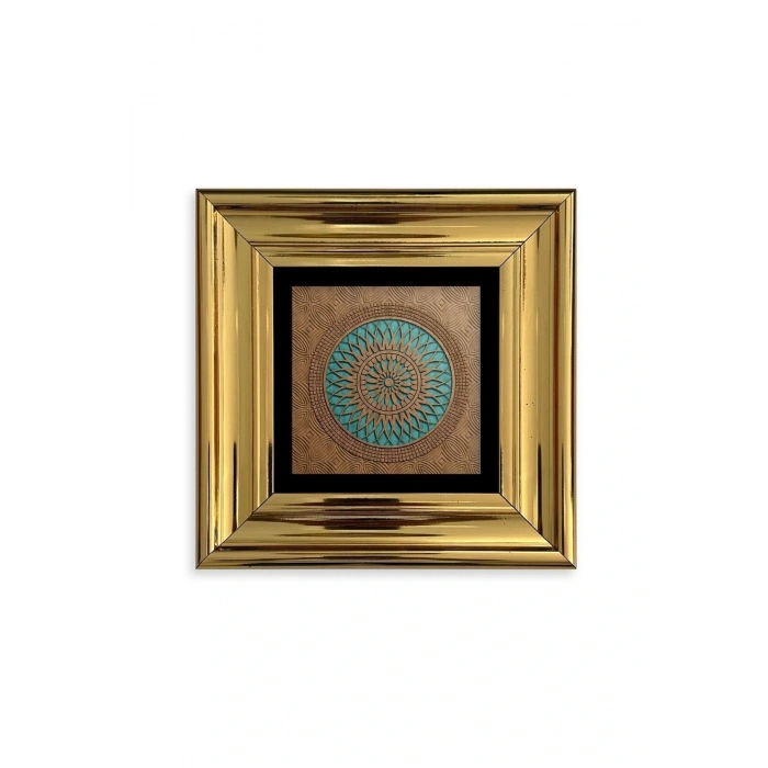 Motif Çerçeveli Taş Tablo 20 cm