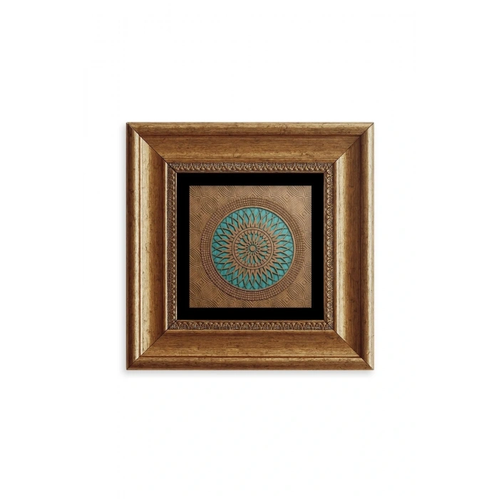 Motif Çerçeveli Taş Tablo 20 cm