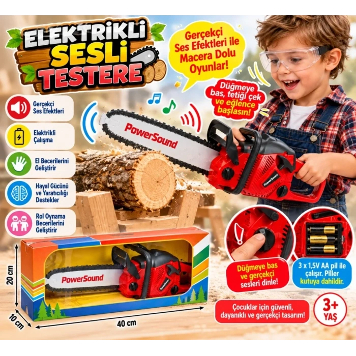 Motorlu Sesli Testere 1 Adet