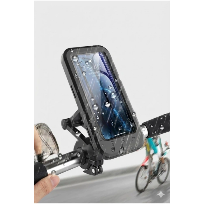 Motosiklet Bisiklet Su Geçirmez Manyetik Telefon Tutucu Gidon Navigasyon Kılıfı