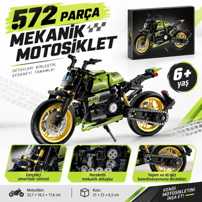 Motosiklet Yedek Parça 572 Parça Seti