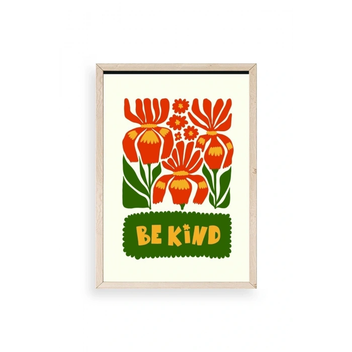 Motto Ahşap Çerçeveli Tablo 17 x 23