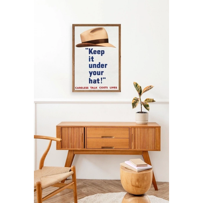 Motto Ahşap Çerçeveli Tablo 17 x 23