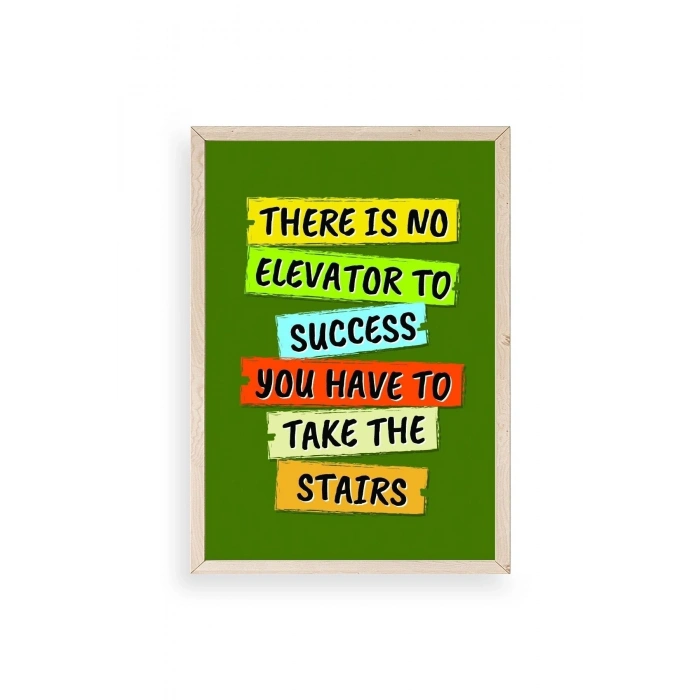 Motto Ahşap Çerçeveli Tablo 23 x 30