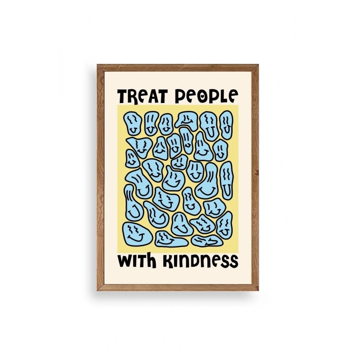 Motto Ahşap Çerçeveli Tablo 23 x 30