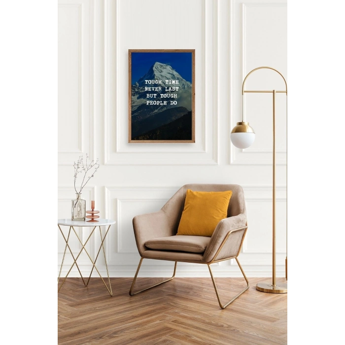 Motto Ahşap Çerçeveli Tablo 23 x 30