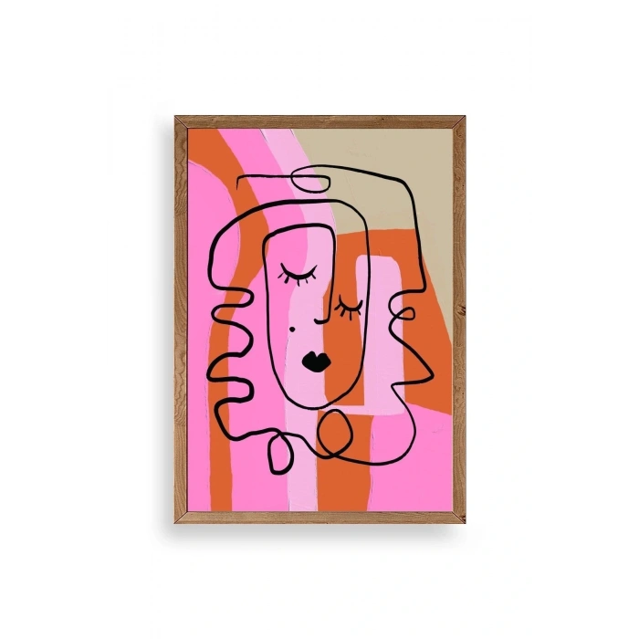 Motto Ahşap Çerçeveli Tablo 30 x 42