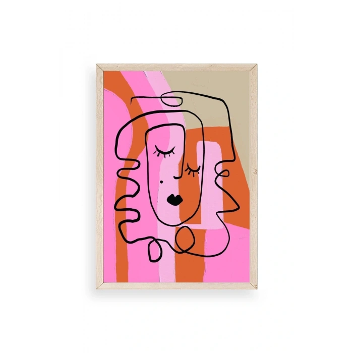 Motto Ahşap Çerçeveli Tablo 30 x 42