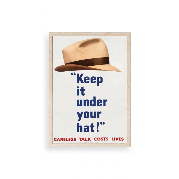 Motto Ahşap Çerçeveli Tablo 30 x 42