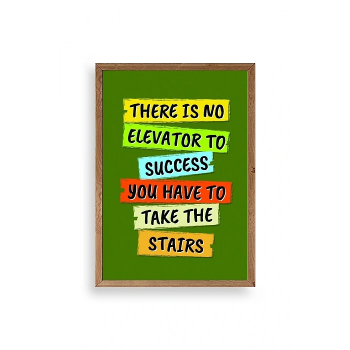 Motto Ahşap Çerçeveli Tablo 50 x 70