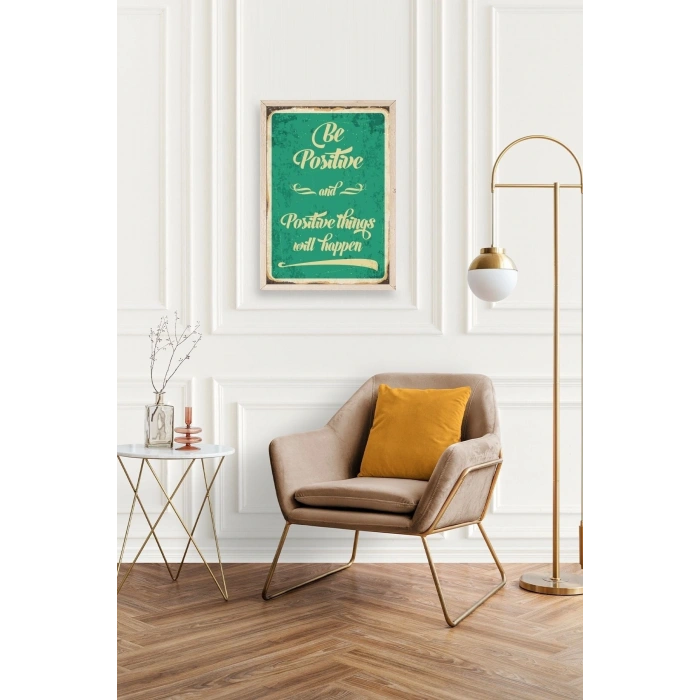 Motto Ahşap Çerçeveli Tablo 50 x 70