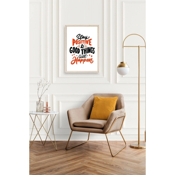 Motto Ahşap Çerçeveli Tablo 50 x 70