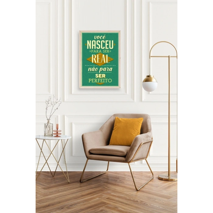Motto Ahşap Çerçeveli Tablo 50 x 70