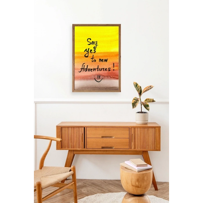 Motto Ahşap Çerçeveli Tablo 50 x 70
