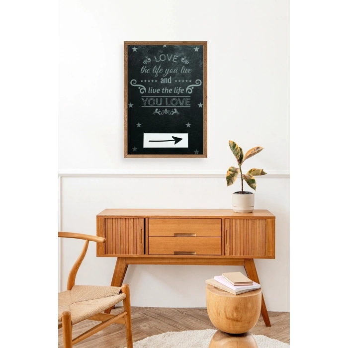 Motto Ahşap Çerçeveli Tablo 50 x 70