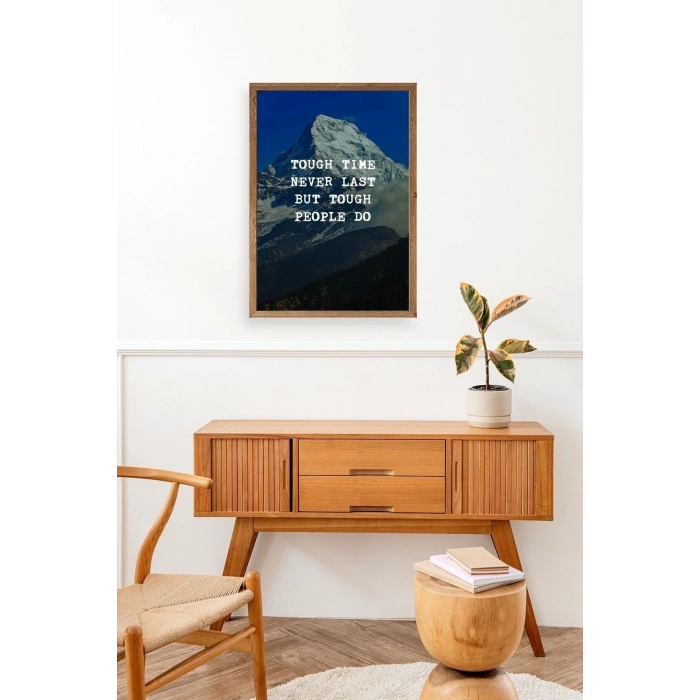 Motto Ahşap Çerçeveli Tablo 50 x 70