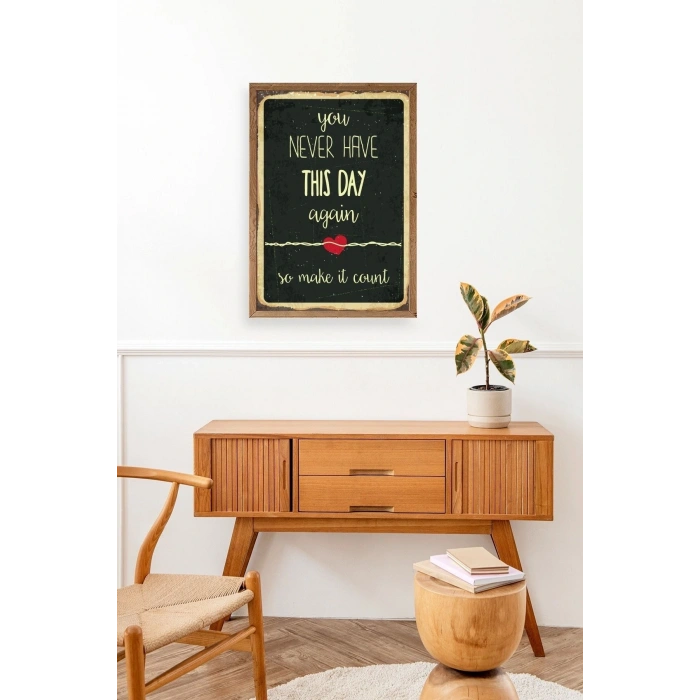 Motto Ahşap Çerçeveli Tablo 50 x 70