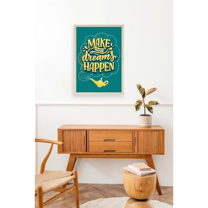 Motto Ahşap Çerçeveli Tablo 50 x 70