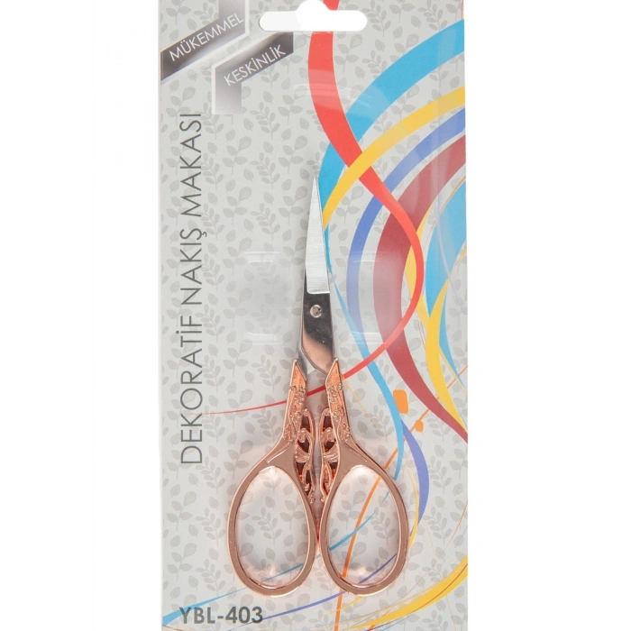 Nakış Makası Dekoratif Açık Bakır Kelebek Ybl-403 Model 20