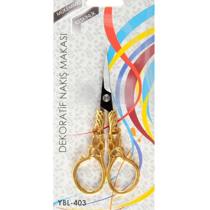 Nakış Makası Dekoratif Altın Kanat Ybl-403 Model 17