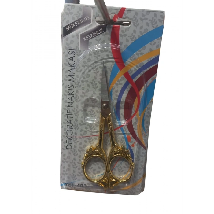 Nakış Makası Dekoratif Altın Ybl-403 Model 14