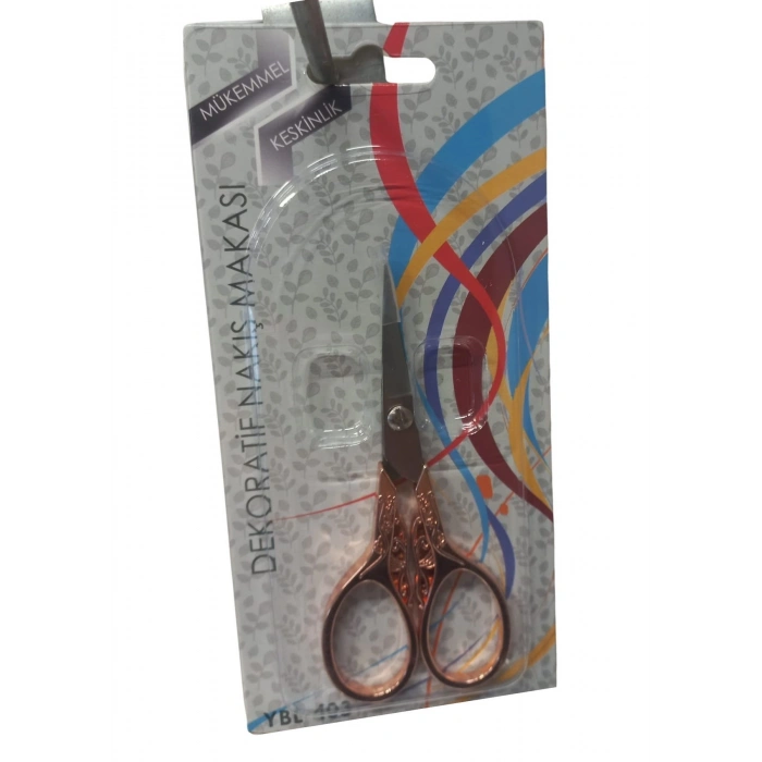 Nakış Makası Dekoratif Bakır Ybl-403 Model 15