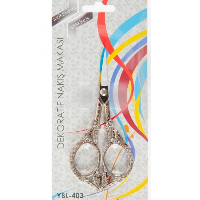 Nakış Makası Dekoratif Gümüş Kuş Ybl-403 Model 21