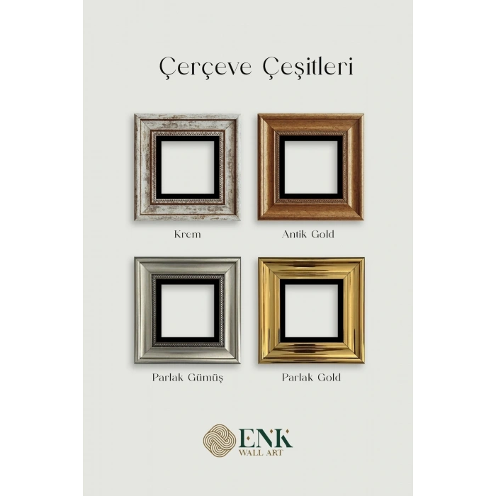 Nazar 3 lü Set Çerçeveli Taş Tablo 20 cm