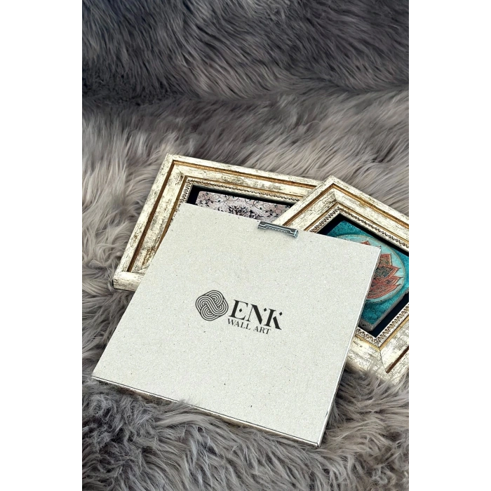 Nazar 3 lü Set Çerçeveli Taş Tablo 20 cm