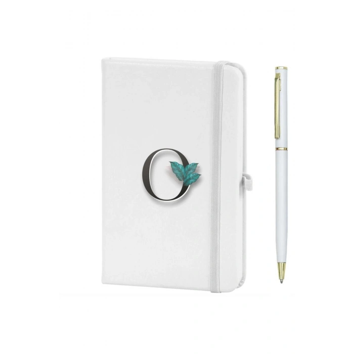 O Harfi Çiçek Baskılı Defter