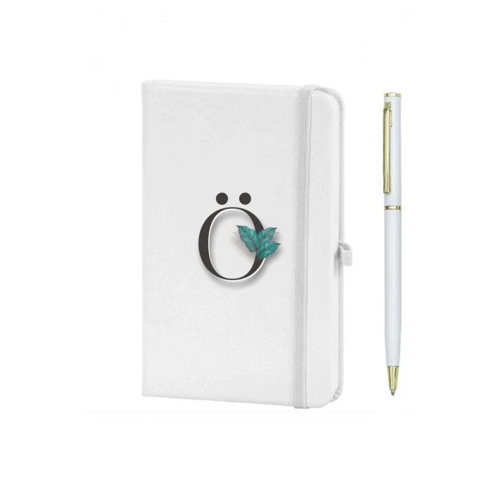 Ö Harfi Çiçek Baskılı Defter