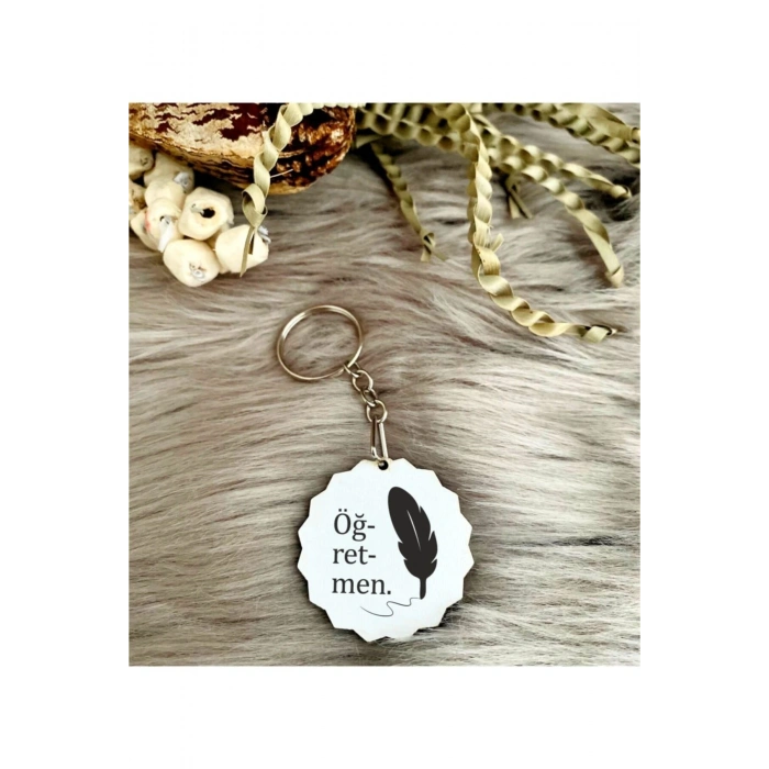 Öğretmenler Gününe Özel Baskılı Anahtarlık - Öğretmen